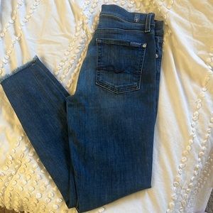 7 for all mankind ankle skinny jeans
